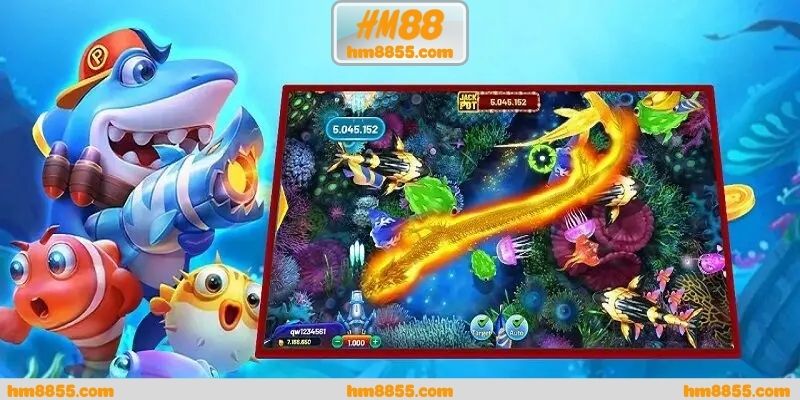 Khi bắn cá thần rồng khuấy động màn hình đại dương số